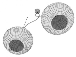 prandina ceiling light zero double Modello 3D