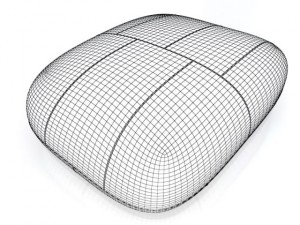 driade ishi pouf 3Dモデル