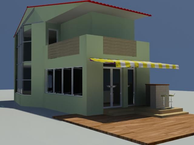 house 3D मॉडल .c4d .max .obj .3ds .fbx .stl .blend 