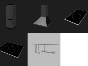kitchen set Modèle 3D