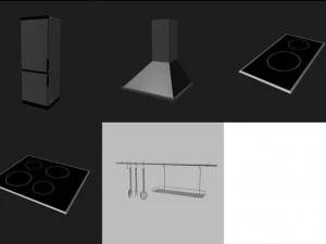zestaw kuchenny Model 3D