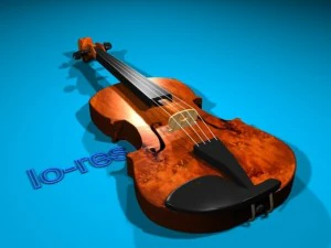 violin viola 3D Model