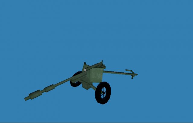 pak38 artillery 3D Модель .c4d .max .obj .3ds .fbx .stl .blend 