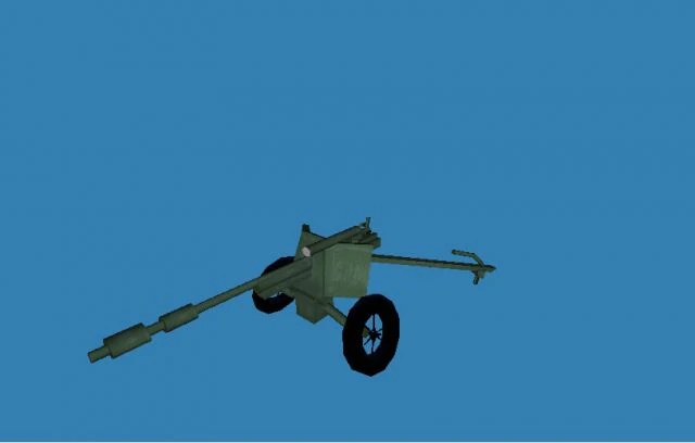 pak38 artillery 3D Model .c4d .max .obj .3ds .fbx .stl .blend 