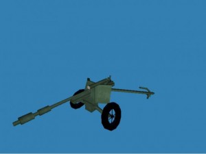 pak38 artillery Modèle 3D