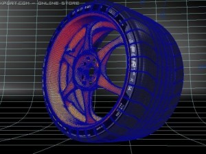 hqraacing wheel Modelo 3D