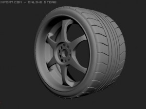 hqraacing wheel Modelo 3D