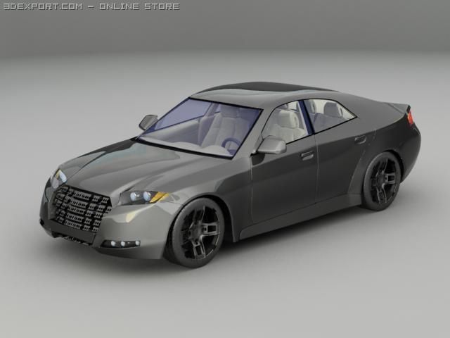 concept sub 3D Модель .c4d .max .obj .3ds .fbx .stl .blend 