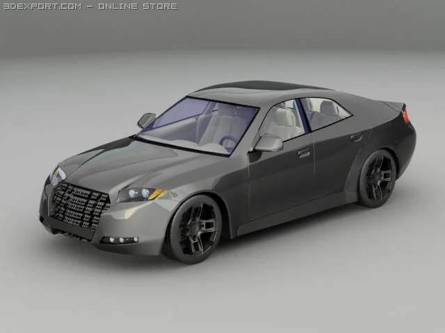 concept sub 3D Model .c4d .max .obj .3ds .fbx .stl .blend 