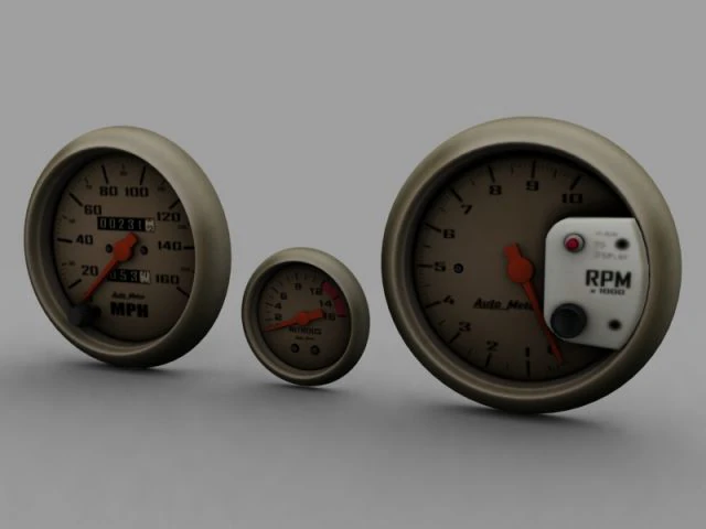 auto meter 3D Model .c4d .max .obj .3ds .fbx .stl .blend
