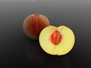 peach 3D-Modell