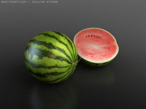 watermelon 3D-Modell