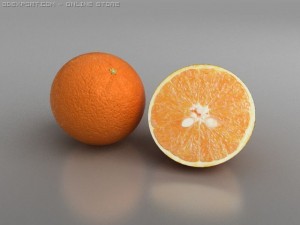 orange 3D-Modell