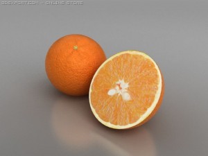 orange Modello 3D