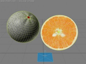 orange Modello 3D