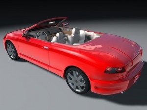 cabrio car 3D 模型