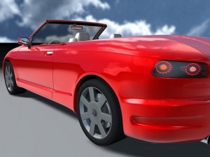 cabrio car 3D 模型