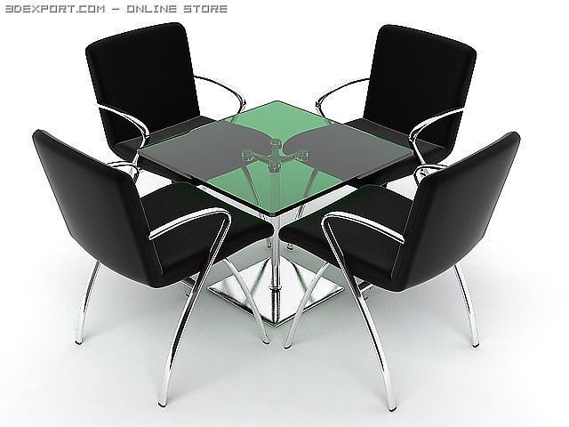 table and chairs Modelo 3D .c4d .max .obj .3ds .fbx .stl .blend 