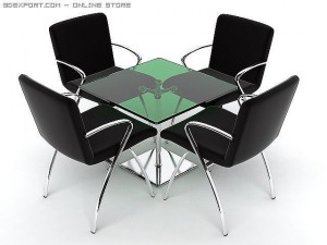 table and chairs 3D Model