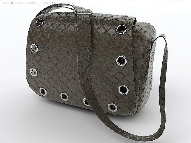 black bag 3D Model .c4d .max .obj .3ds .fbx .stl .blend