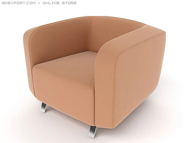 tube chair 3D Model .c4d .max .obj .3ds .fbx .stl .blend 