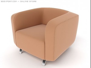 tube chair Modèle 3D
