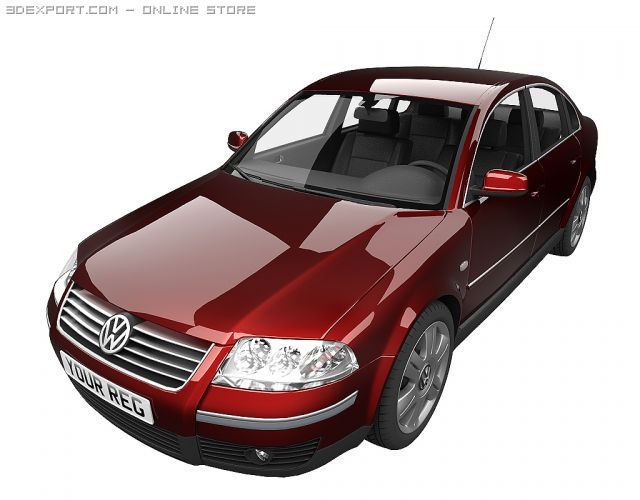 vw passat Model 3D .c4d .max .obj .3ds .fbx .stl .blend 