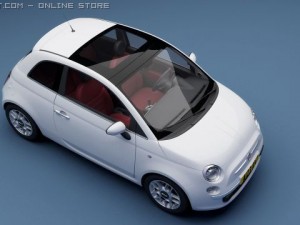 fiat 500 3D 模型