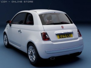fiat 500 3D 模型