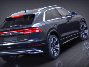 audi q8 suv 3Dモデル