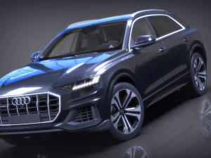 audi q8 suv 3D Model