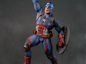 captain america stl 3D प्रिंट मॉडल