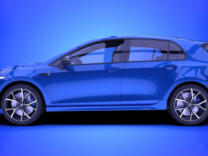 volkswagen golf r 2022 Model 3D