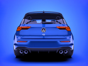 volkswagen golf r 2022 Model 3D
