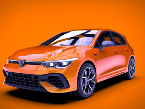 volkswagen golf r 2022 Model 3D