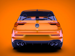 volkswagen golf r 2022 Model 3D