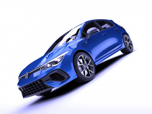 volkswagen golf r 2022 Model 3D