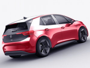 volkswagen id3 3D मॉडल