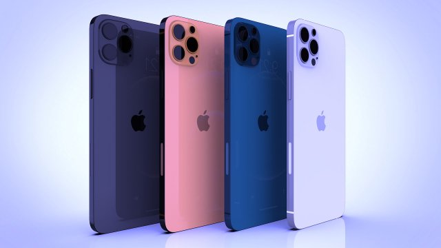 apple iphone 12 pro 3D 模型 .c4d .max .obj .3ds .fbx .stl .blend 