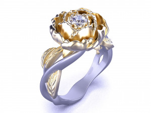 diamond ring Model Cetak 3D
