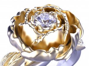 diamond ring Model Cetak 3D