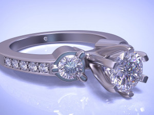 diamond ring Modèles 3D en vedette
