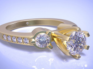 diamond ring 3D Print Model