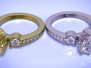 diamond ring 3D Print Model