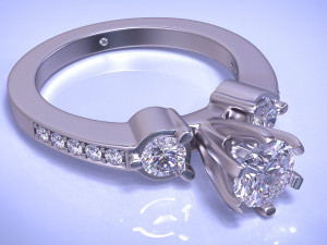 diamond ring 3D Print Model