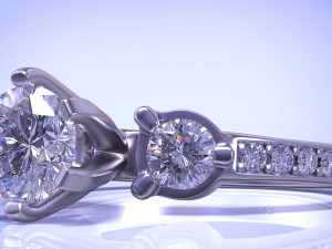 diamond ring 3D Print Model