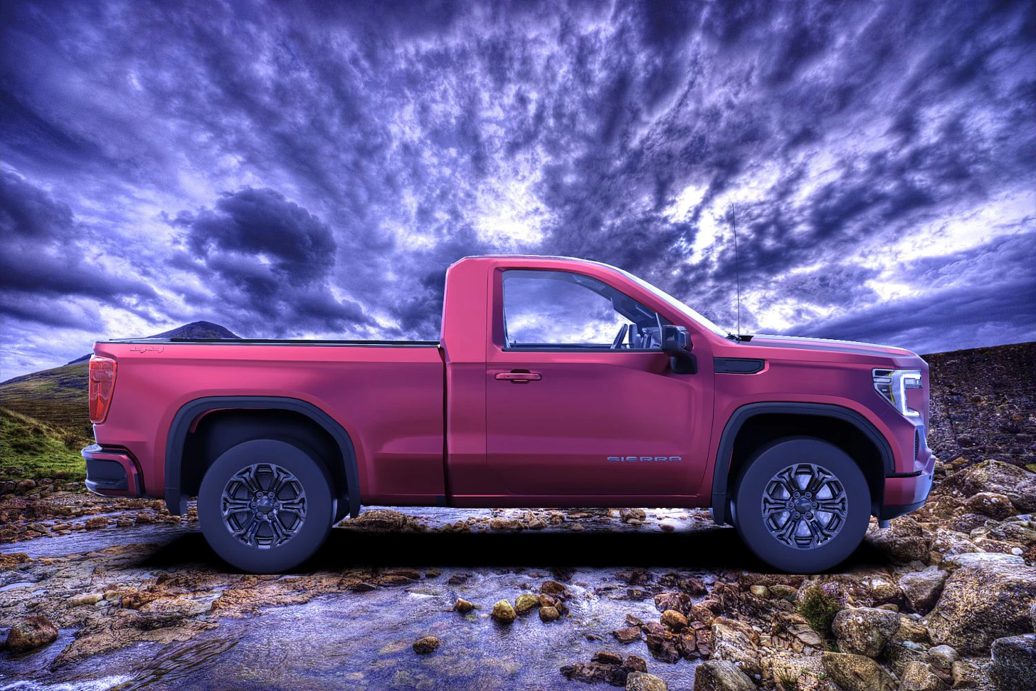 gmc sierra sle 1500 3D Model .c4d .max .obj .3ds .fbx .stl .blend