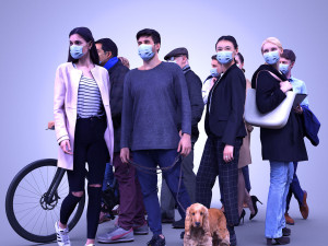 Masked people bundle 3D 模型