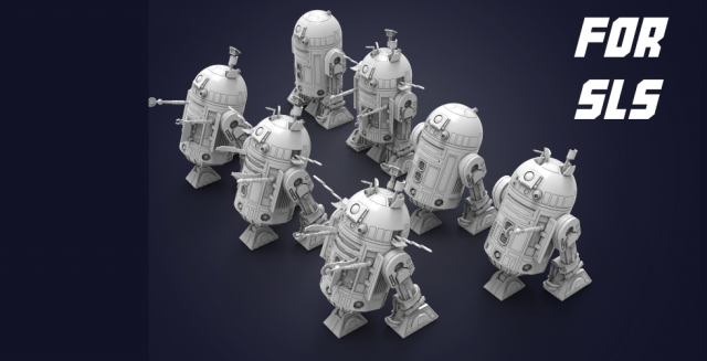 r2 d2 3D 프린트 모델 .c4d .max .obj .3ds .fbx .stl .blend 