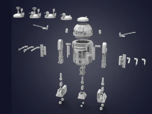 r2 d2 Modelo de impresión 3D